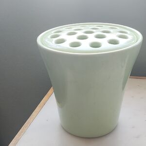 Mint Green Ceramic Flower lotus 🪷 Vase